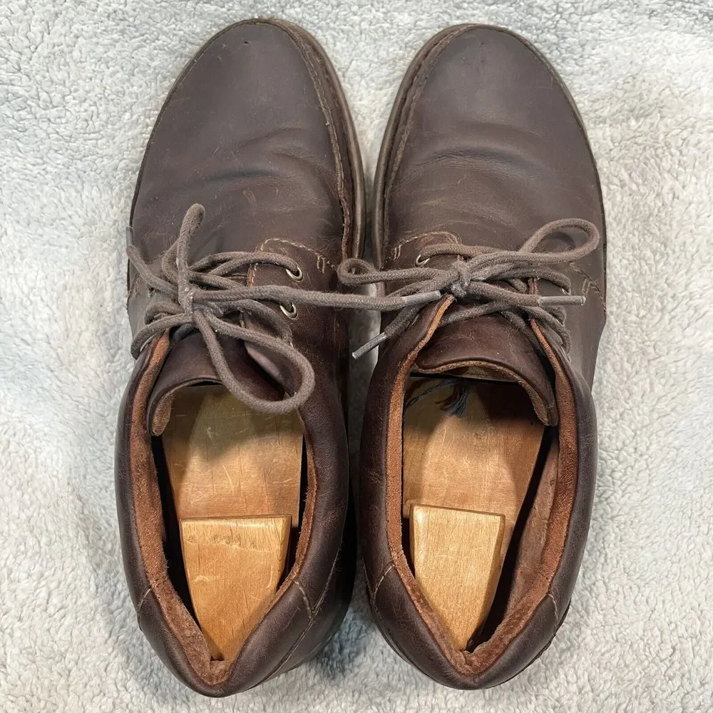 Born Mens Nigel Oxford Shoes Brown Cocoa Leather 8 B‎ H65606 Comfort Casual